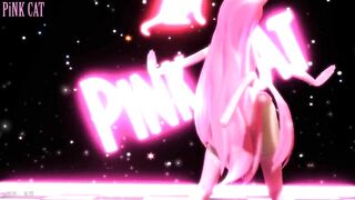 【MMD】Pink Neko Musume Megurine Luka - PiNK CAT【R-18】