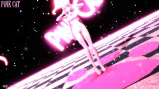 【MMD】Pink Neko Musume Megurine Luka - PiNK CAT【R-18】