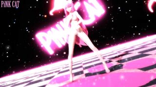 【MMD】Pink Neko Musume Megurine Luka - PiNK CAT【R-18】