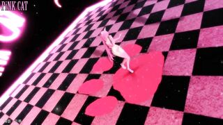 【MMD】Pink Neko Musume Megurine Luka - PiNK CAT【R-18】