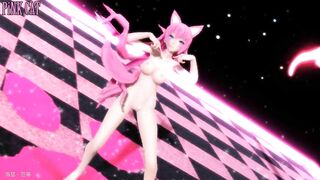 【MMD】Pink Neko Musume Megurine Luka - PiNK CAT【R-18】