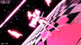 【MMD】Pink Neko Musume Megurine Luka - PiNK CAT【R-18】