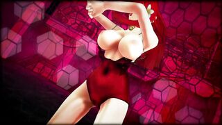 【MMD】Dekane-chan - Girls【R-18】