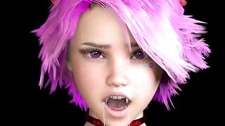 VAMPIRE Babe Stares Into Your Eyes to MIND CONTROL Before A Nice MEAL