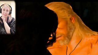 I'm playing the game Witcher  and touch myself