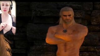 I'm playing the game Witcher  and touch myself