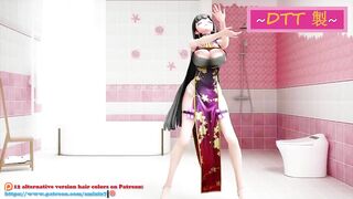 HONKAI IMPACT MEI RAIDEN HENTAI DANCE MMD UNDRESS 3D BIG BOOBS CHINESE DRESS SOFT BLACK HAIR COLOR E