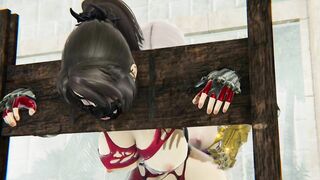 Futa Ivy Valentine Fucks Taki Until She Squirts Soul Calibur BDSM Bondage 3D Hentai