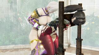 Futa Ivy Valentine Fucks Taki Until She Squirts Soul Calibur BDSM Bondage 3D Hentai