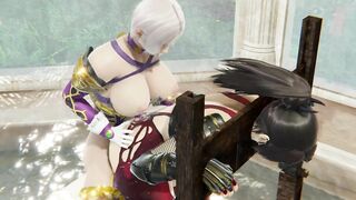 Futa Ivy Valentine Fucks Taki Until She Squirts Soul Calibur BDSM Bondage 3D Hentai