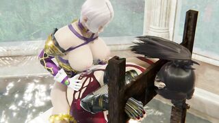 Futa Ivy Valentine Fucks Taki Until She Squirts Soul Calibur BDSM Bondage 3D Hentai
