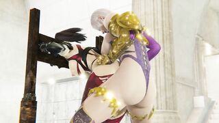 Futa Ivy Valentine Fucks Taki Until She Squirts Soul Calibur BDSM Bondage 3D Hentai