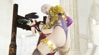Futa Ivy Valentine Fucks Taki Until She Squirts Soul Calibur BDSM Bondage 3D Hentai