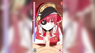某VTuberの同人エロゲーム 手コキ エロアニメ/エロゲーム実況