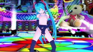 Hatsune Miku Fingering On Stage & Squirting On The Crowd