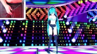 Hatsune Miku Fingering On Stage & Squirting On The Crowd