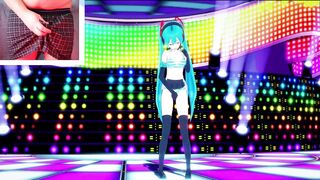 Hatsune Miku Fingering On Stage & Squirting On The Crowd