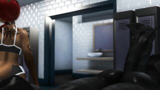 CUMMING HARD IN SHOWER QUICKIE - Made by @barry_sl / Second Life Yiff