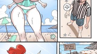 Sister throwdown - Boobs giantess growth