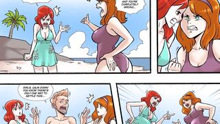Sister throwdown - Boobs giantess growth