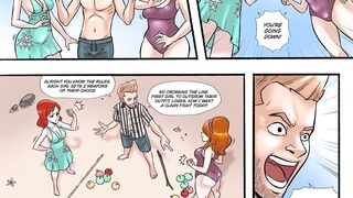 Sister throwdown - Boobs giantess growth