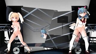 【MMD】The Girl Who Leapt Present - Battle Girl【R-18】