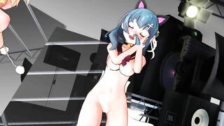 【MMD】The Girl Who Leapt Present - Battle Girl【R-18】