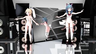 【MMD】The Girl Who Leapt Present - Battle Girl【R-18】