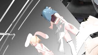 【MMD】The Girl Who Leapt Present - Battle Girl【R-18】