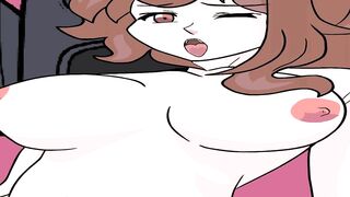 Friday Night Funkin Animation QT and Soft GF Rubbing and Fingering Their Tits and Asses On Stage