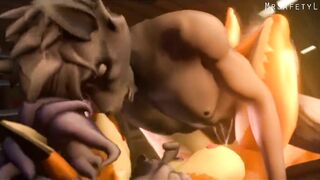 Sly Cooper fucks Carmelita Fox (Short movie)【Hentai 3D】