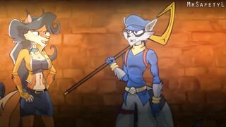 Sly Cooper fucks Carmelita Fox (Short movie)【Hentai 3D】