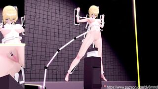 Kaguya Sama Love is War - Ai Hayasaka Filled with Cum in All Holes by Machines Bondage BDSM Blowjob