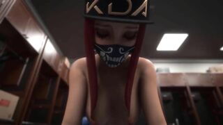 3D Hentai: KDA Akali Fucked On The Backstage League of Legends Uncensored Hentai