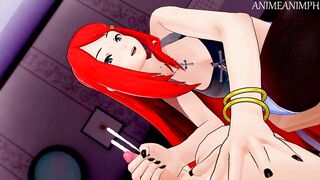 Naruto's Mom Kushina Uzumaki Strokes your Cock Until Cumshot - Anime Hentai 3d