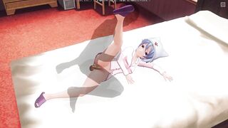 3D HENTAI Step sister with long legs fucked in bed