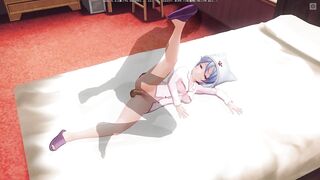 3D HENTAI Step sister with long legs fucked in bed