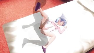 3D HENTAI Step sister with long legs fucked in bed