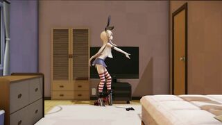 【MMD】[Shimakaze] I tried to dance Gokuraku Jodo again ♥【R-18】