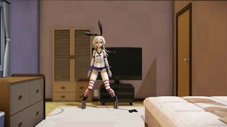 【MMD】[Shimakaze] I tried to dance Gokuraku Jodo again ♥【R-18】