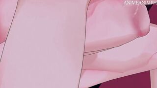 Ochaco Uraraka Swallow Deku's Dick in a Small Alley - My Hero Academia Anime Hentai 3d