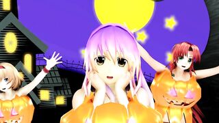 【MMD】[Touhou] Kimagure Mercy [Halloween]【R-18】