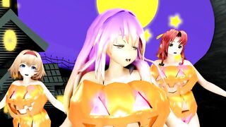 【MMD】[Touhou] Kimagure Mercy [Halloween]【R-18】