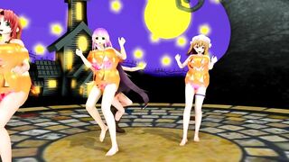 【MMD】[Touhou] Kimagure Mercy [Halloween]【R-18】