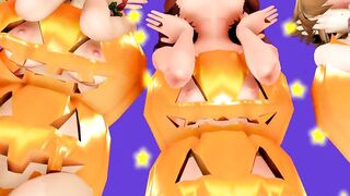 【MMD】[Touhou] Kimagure Mercy [Halloween]【R-18】