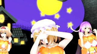 【MMD】[Touhou] Kimagure Mercy [Halloween]【R-18】