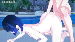 YELAN HAIR-PULLED DOGGYSTYLE HENTAI GENSHIN IMPACT