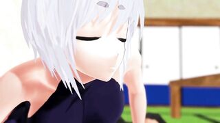 Wolfgirl loves to suck human cock【Hentai 3D】