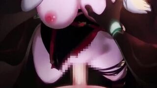 Rosaria Genshin Impact Hidden Sex POV【Hentai】