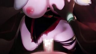 Rosaria Genshin Impact Hidden Sex POV【Hentai】